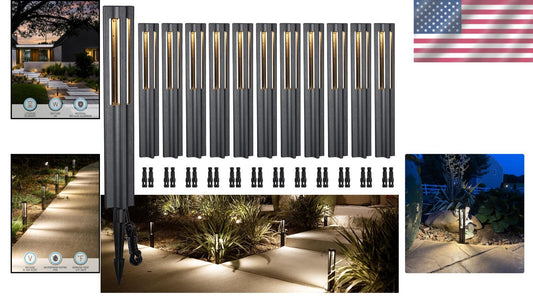 Corrosion-Resistant 12-Pack Low Voltage LED Lights for Stunning Outdoor Spaces