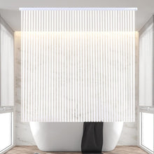 Load image into Gallery viewer, Elegant Waterproof PEVA Roll-Up Shower Curtain - Hookless &amp; Heavy-Duty 56"x95"