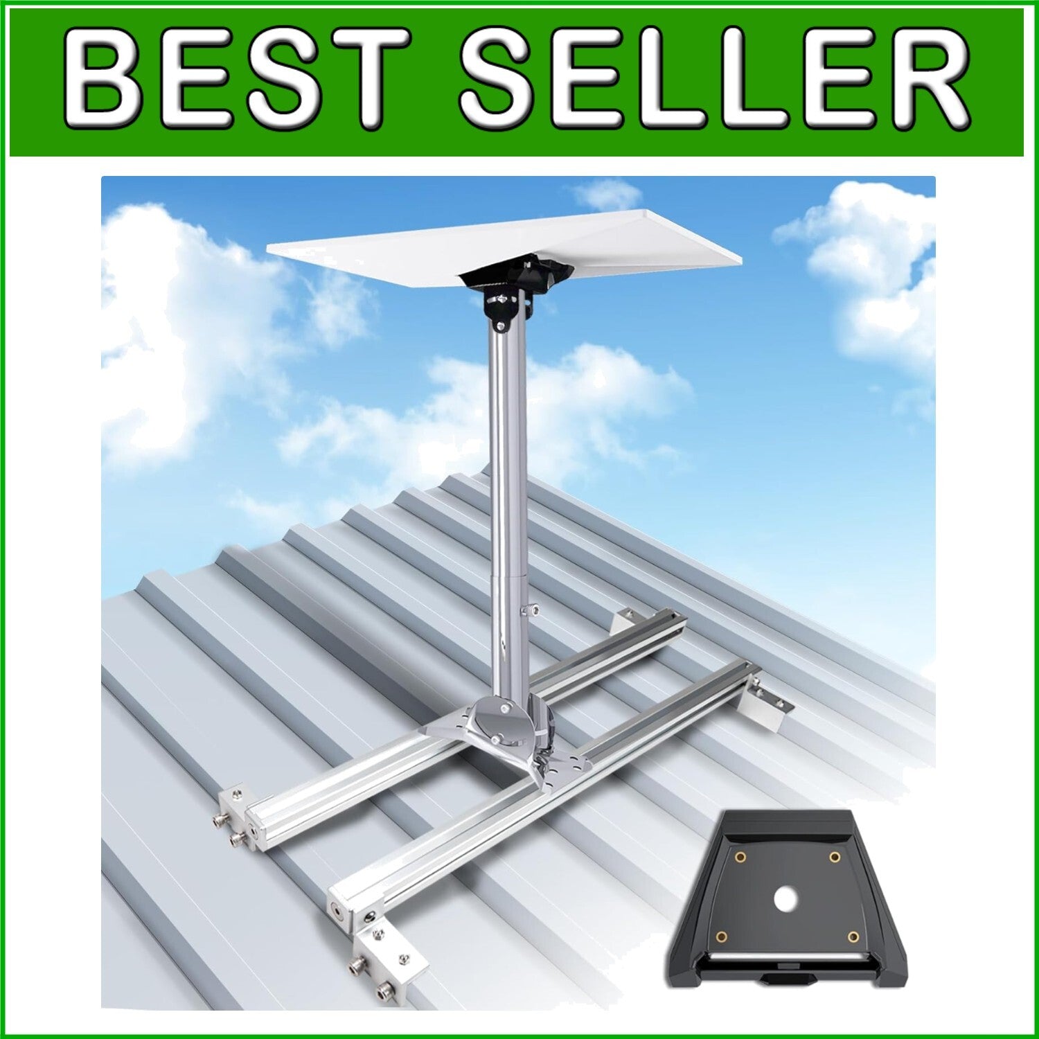 Durable Starlink Gen 3 Roof Mount with 0-30° Adjustment for Easy Installation