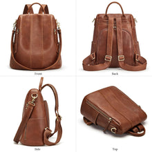 Load image into Gallery viewer, Fashionable Antitheft Leather Rucksack for Women | Perfect Travel Companion