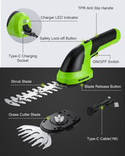 Load image into Gallery viewer, Lightweight 2-in-1 Trimmer: Cordless Grass Shear &amp; Shrub Cutter - Easy to Use