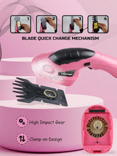 Load image into Gallery viewer, Compact Electric Grass Shear &amp; Hedge Trimmer in Pink - Perfect for Small Gardens