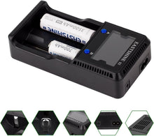 Load image into Gallery viewer, Compact Universal Battery Charger S2 with LCD Display &amp; 12V Car Adapter Included
