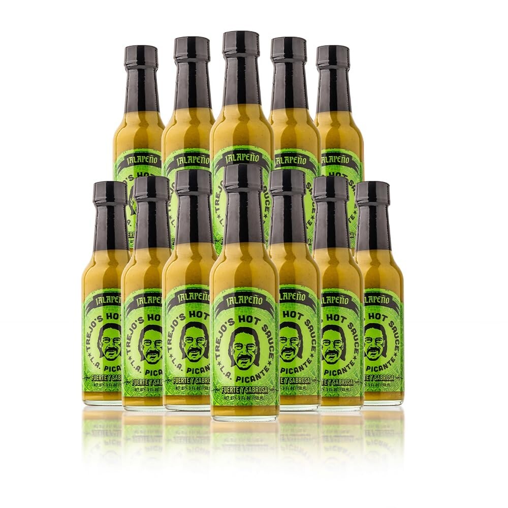 Flavorful Trejo's Hot Sauce with Lime, Honey & Green Olives | Non-GMO | 12 Count