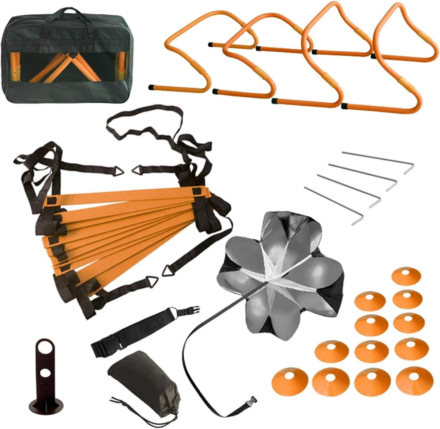 Durable Agility Ladder & Speed Training Set for All Ages - Indoor & Outdoor