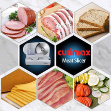 Load image into Gallery viewer, Professional Electric Deli Slicer: Adjustable Thickness for Meat, Cheese &amp; Bread