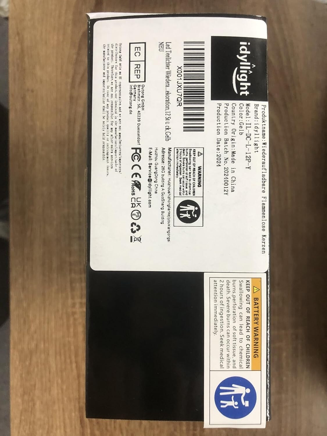 Stylish Yellow Waterproof Rechargeable Tea Lights - Ideal for Home & Party Decor