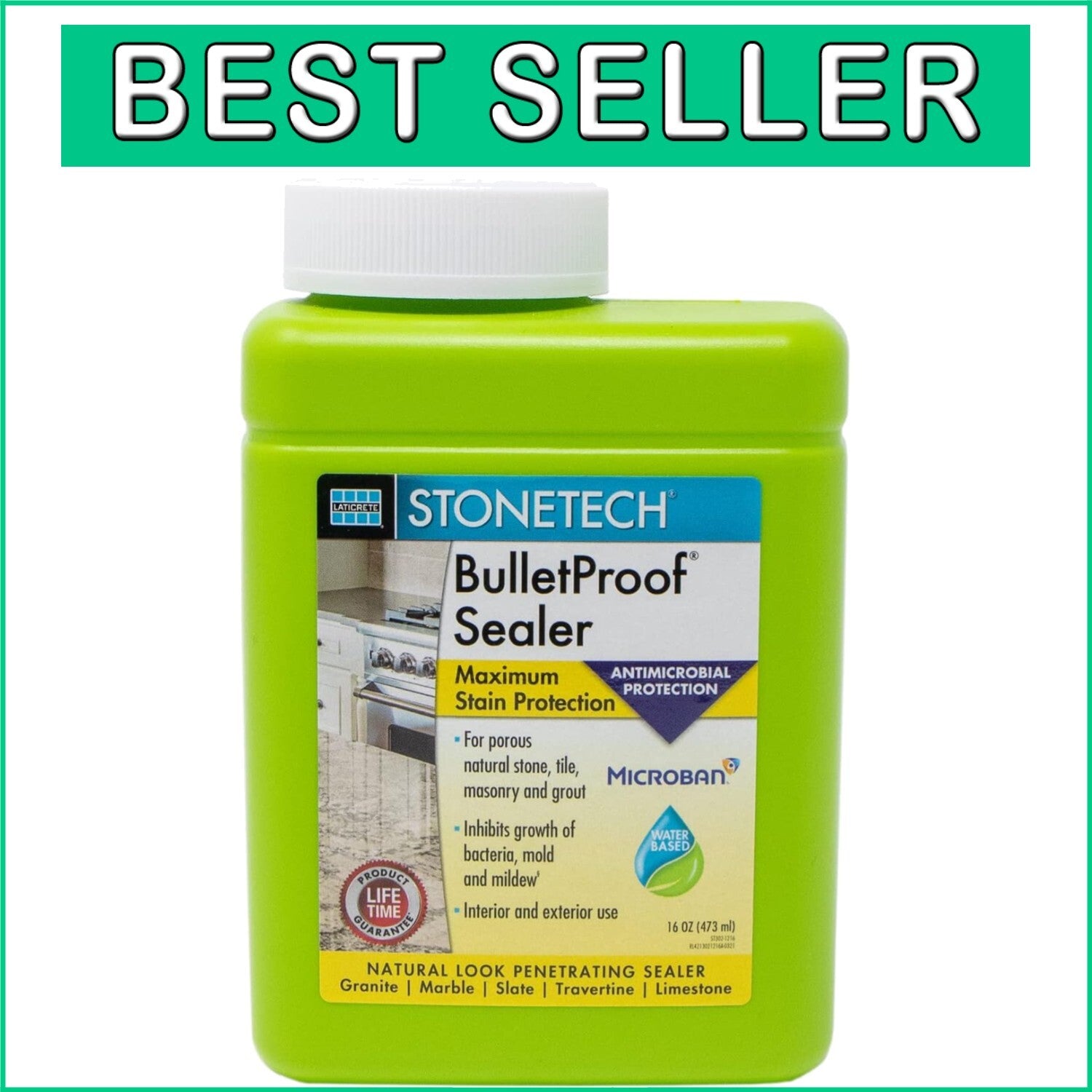 Bulletproof Sealer 1 Pint - Premium Environmentally Friendly Surface Protector