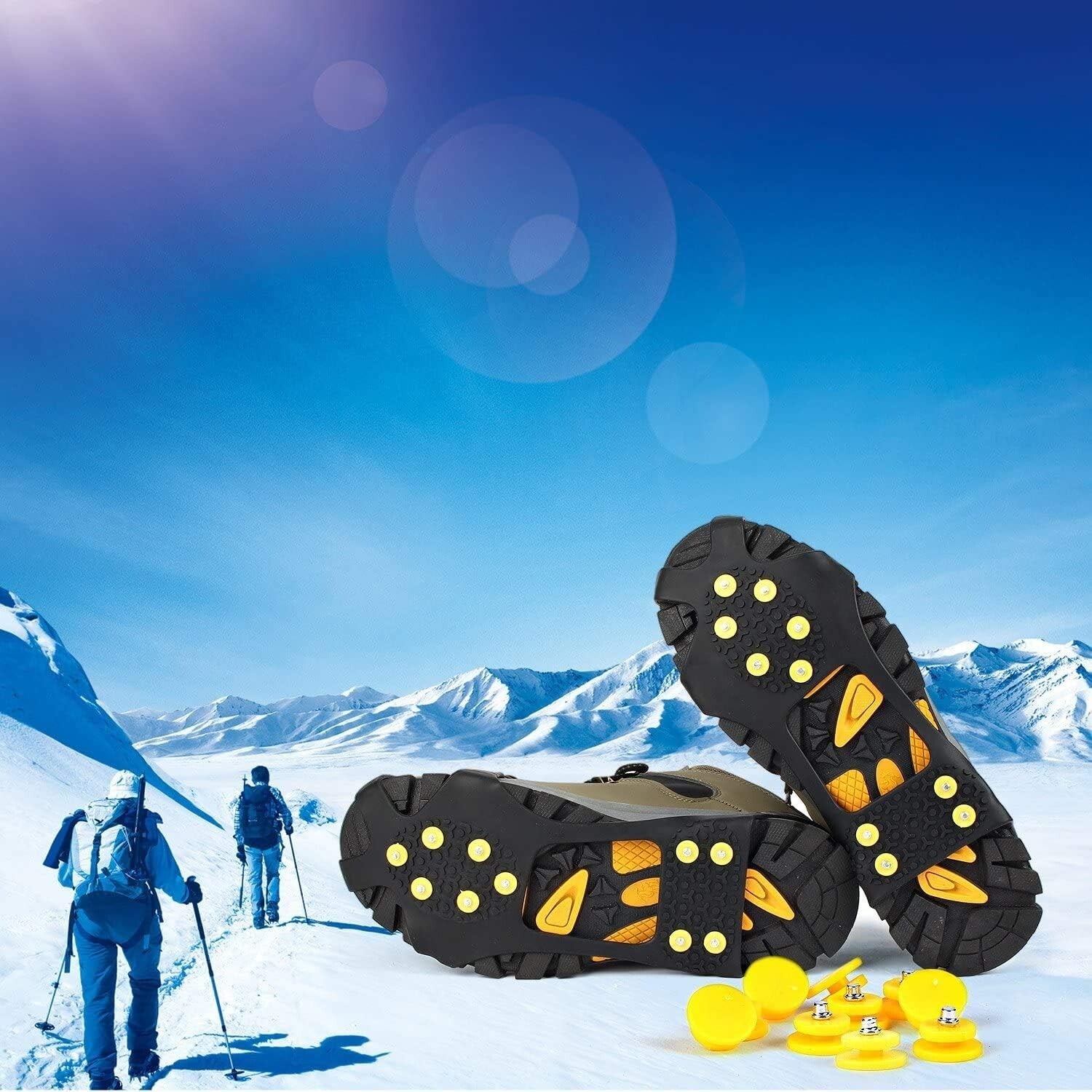 Durable Ice Grips Over Shoes – Slip-On Traction Cleats for Snow & Ice Activities
