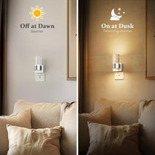 Load image into Gallery viewer, 2 Pack Adjustable Brightness LED Night Lights with Automatic Light Sensor