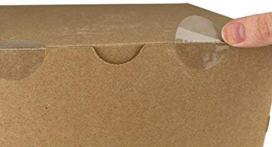 Crystal Clear Round Stickers - 5000 Self-Adhesive Labels for Envelopes & Boxes