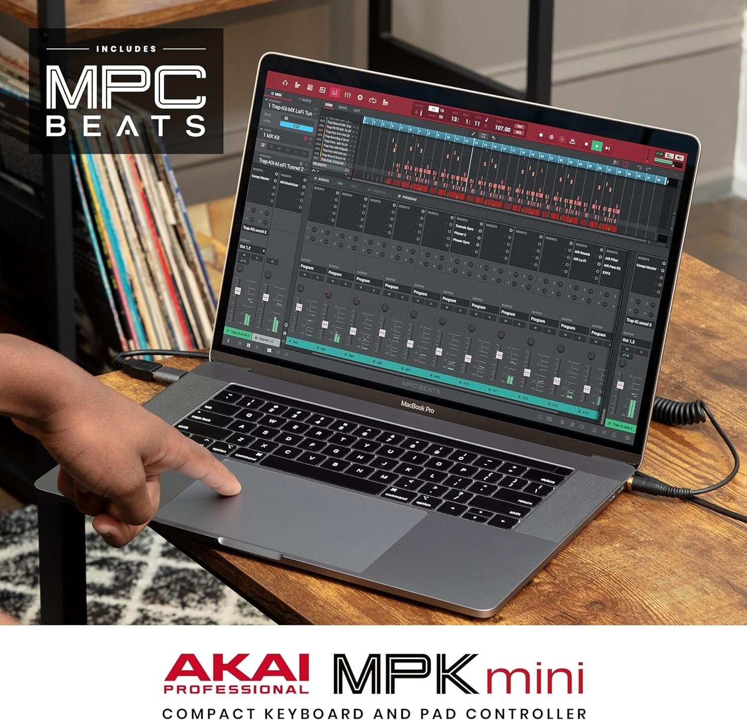 MPK Mini MK3 USB MIDI Controller - 25 Keys, Joystick, and Sound Library Access