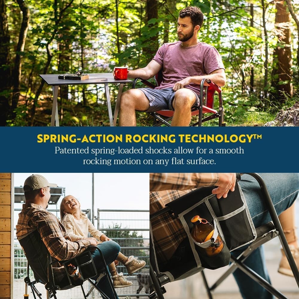 Freestyle Rocker XL Portable Folding Rocking Chair - Ultimate Outdoor Comfort