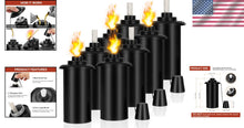 Load image into Gallery viewer, 16 oz Outdoor Torch Canisters with Wicks - Ideal for Lawn and Patio Ambiance