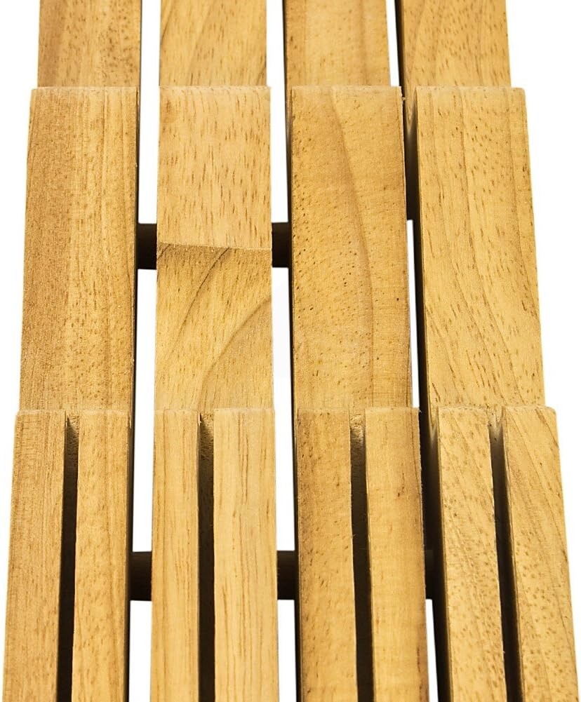 Natural Wood 7-Slot In-Drawer Knife Storage - Elegant & Space-Saving Solution