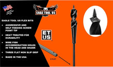 Load image into Gallery viewer, Self-Feeding Screw Point Installer Drill Bit, 1/4-Inch Shank, 54 Inches Long