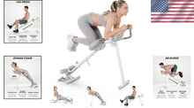 Load image into Gallery viewer, Space-Efficient 4-in-1 Fitness Equipment: Rowing, Ab Glider, Leg Press Machine