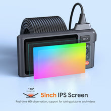 Load image into Gallery viewer, Professional Triple Lens Endoscope Camera with Carrying Case &amp; Waterproof Design