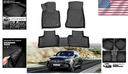 All-Weather Floor Liners for 2023–2025 Mercedes-Benz GLC 300, GLC 350e, 4Matic