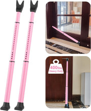 Load image into Gallery viewer, Premium 2-Pack Modern Pink Door Security Bar - Enhanced Protection Anywhere