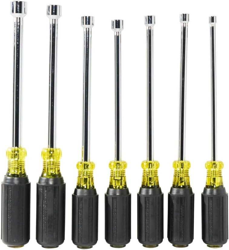 American-Made 7-Piece Magnetic Nut Driver Set - Ideal for HVAC and Electrical