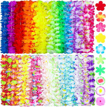 Load image into Gallery viewer, 200 Lightweight Hawaiian Leis in 50 Colors - Ideal for Birthday and Luau Themes