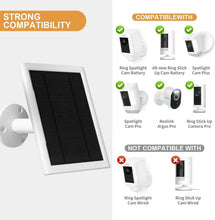 Load image into Gallery viewer, Complete Solar Charging Solution for Ring Cameras - 5W Panel &amp; 10FT Cable Set