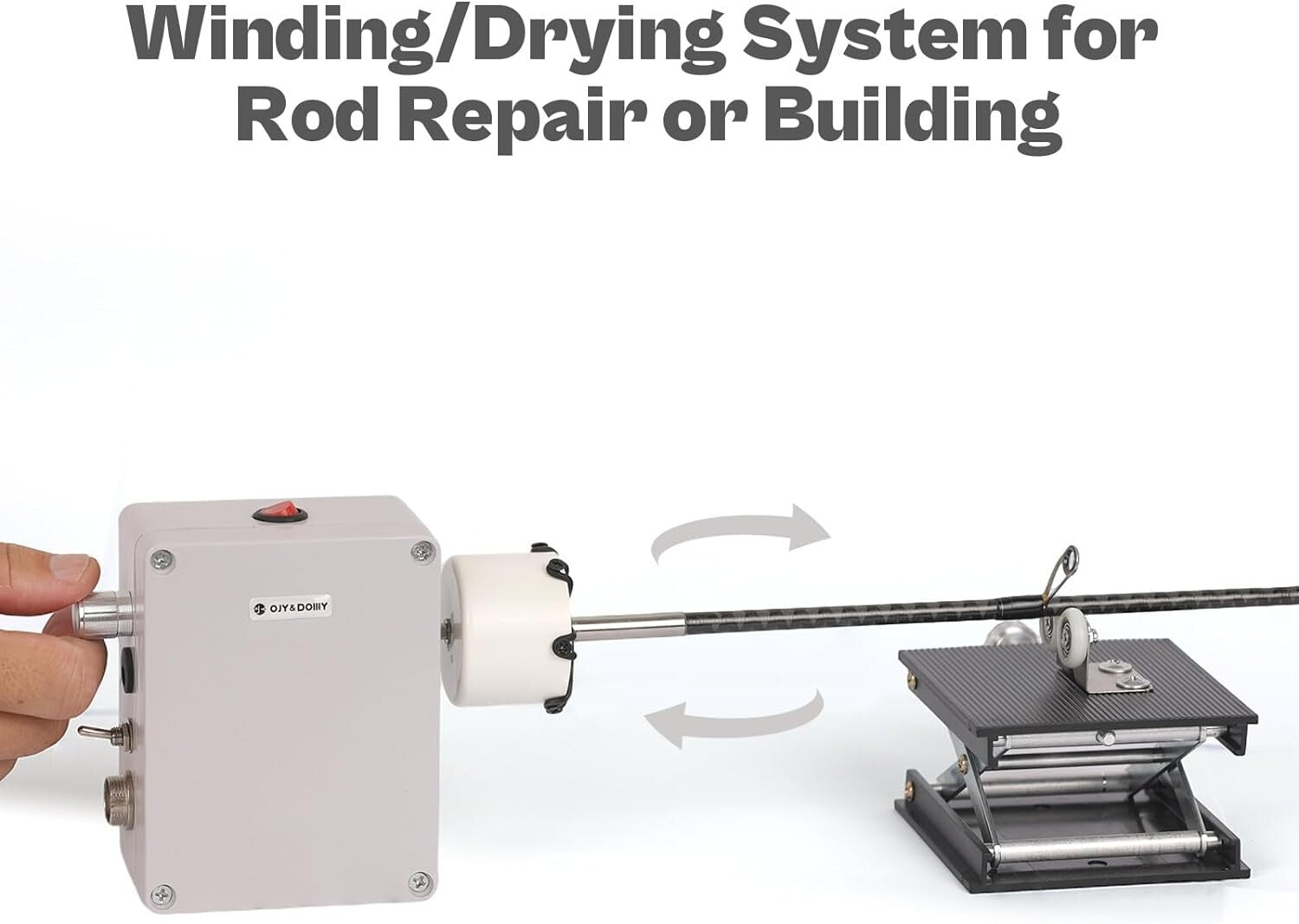 OJY&DOIIIY Professional Fishing Rod Repair Supplies - Silent Epoxy Drying System