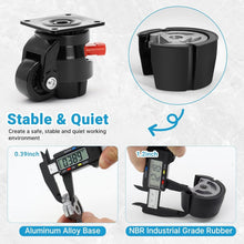 Load image into Gallery viewer, Premium Industrial Casters with Vibration Dampening for Workbenches and Machines