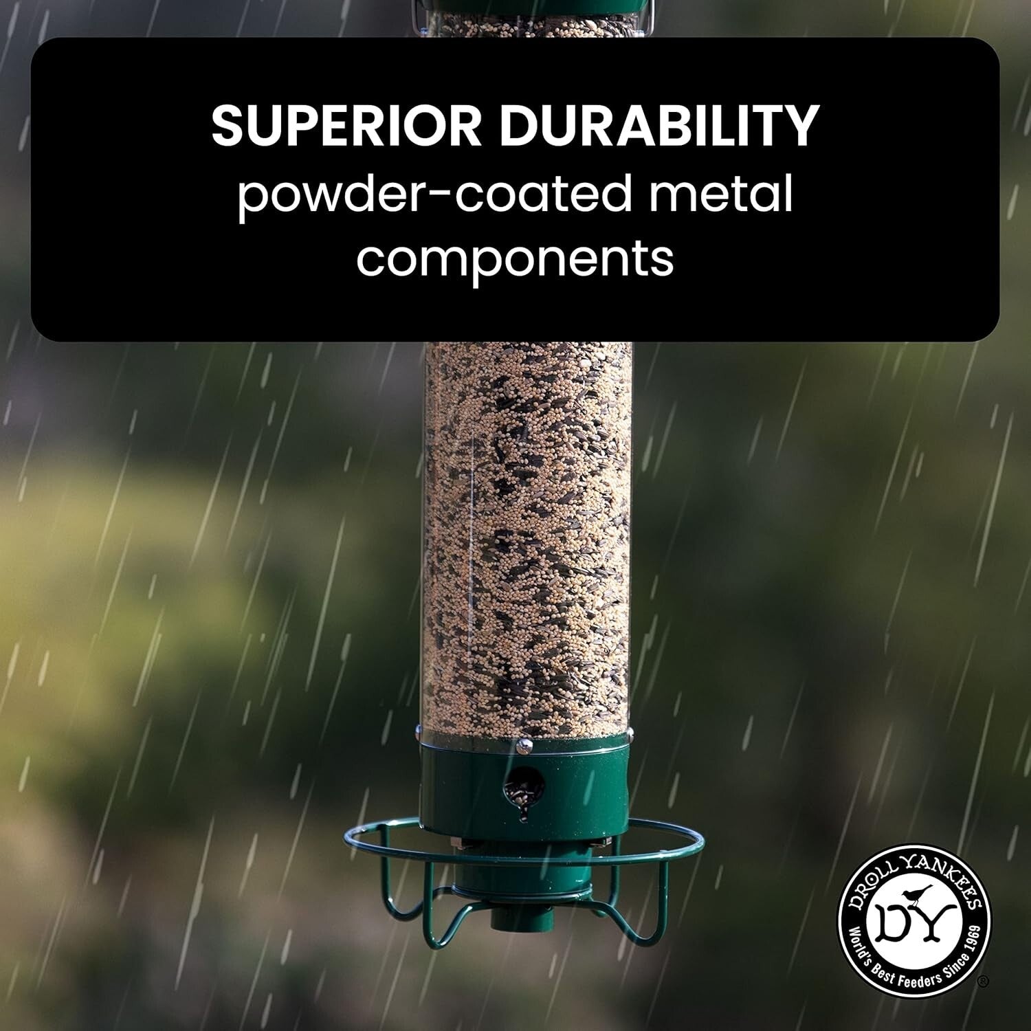 Durable 5 lbs Squirrel-Proof Bird Feeder – Includes Weight-Activated Perch