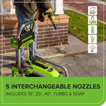 Load image into Gallery viewer, Pro Brushless 2300 PSI Pressure Washer - Foldable Handles &amp; Rugged Steel Frame