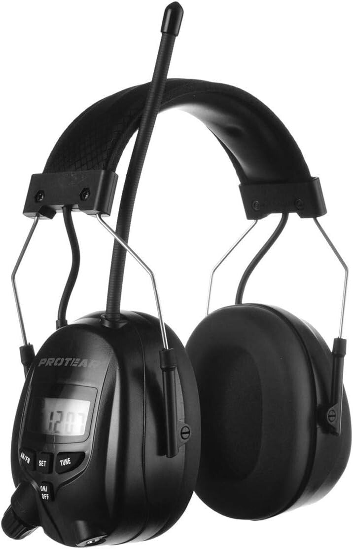 High-Performance 25dB Hearing Protectors with Radio - Adjustable & Comfortable