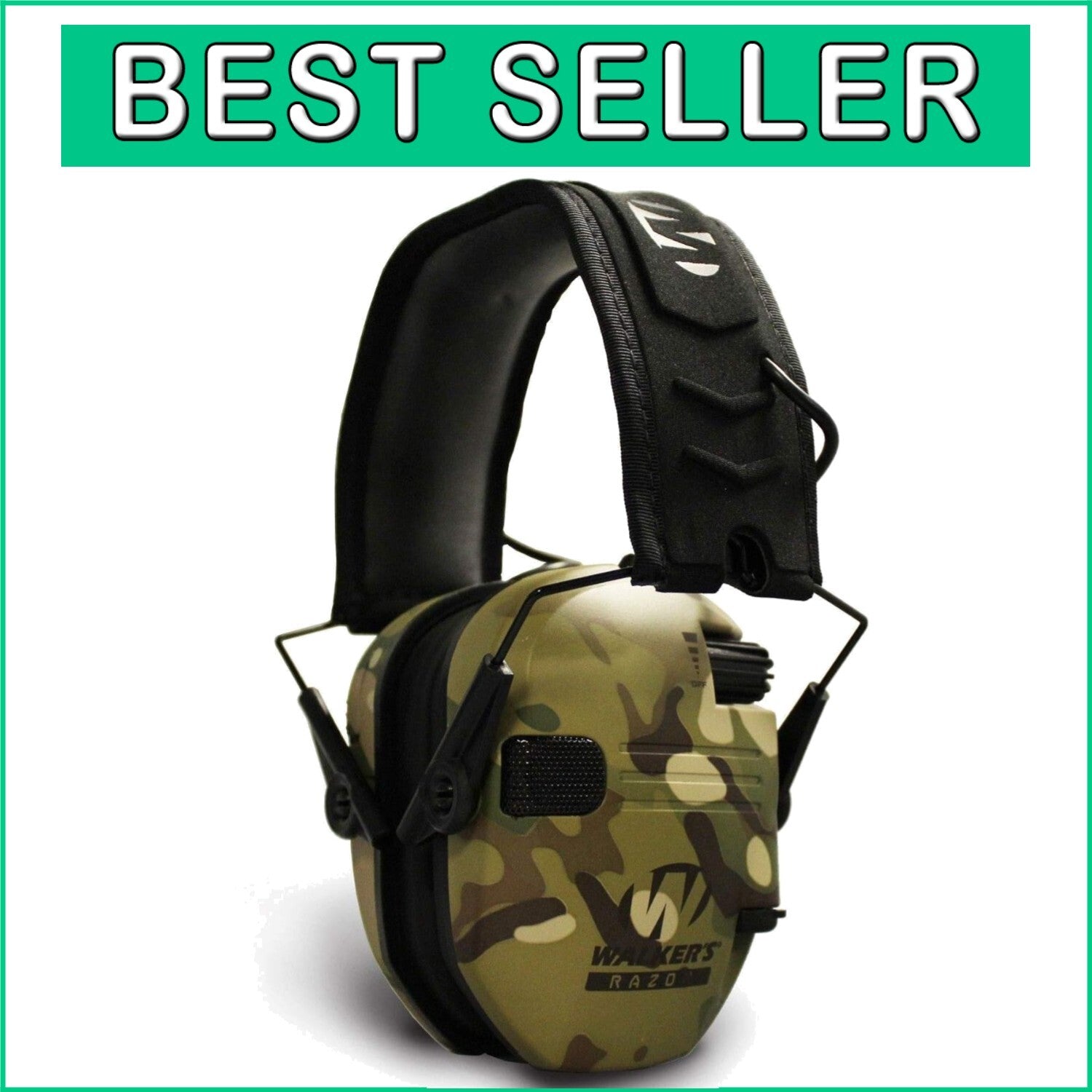 Ultra Low-Profile Hearing Protection Muffs - Rugged Design & Sound Amplification