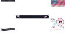 Load image into Gallery viewer, Versatile 1U Rackmount Power Distribution Unit - 10 Outlets, 15A, 15ft Cord