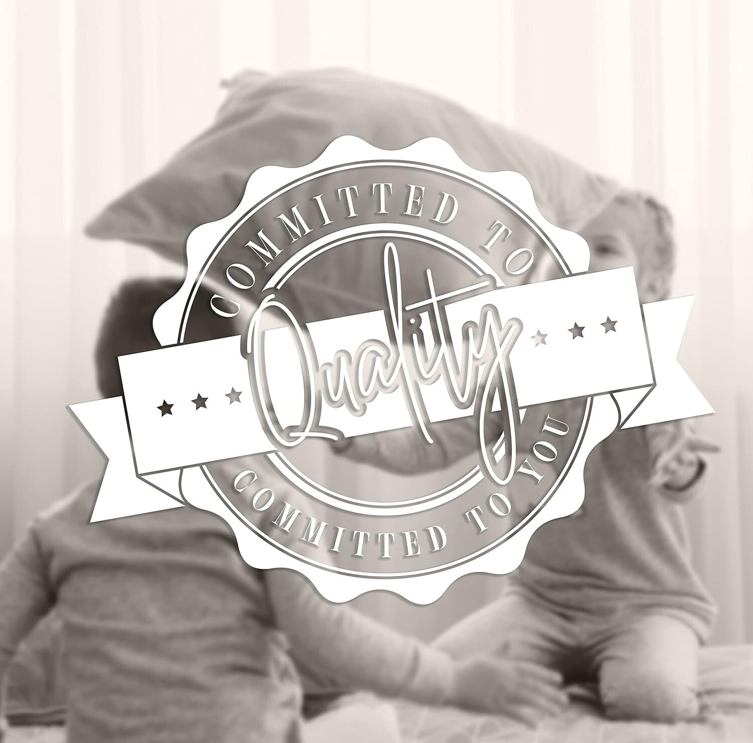 6-Pack Square Poly-Cotton Pillow Inserts - Soft, Durable, Machine Washable