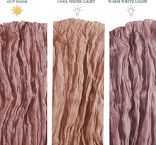 Load image into Gallery viewer, Romantic 12 Pack Gauze Table Runners in Dusty Pink - Rustic Wedding Essentials