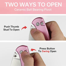 Load image into Gallery viewer, Versatile Pink Pocket Knife with 14C28N Blade - Perfect Gift &amp; Utility Tool