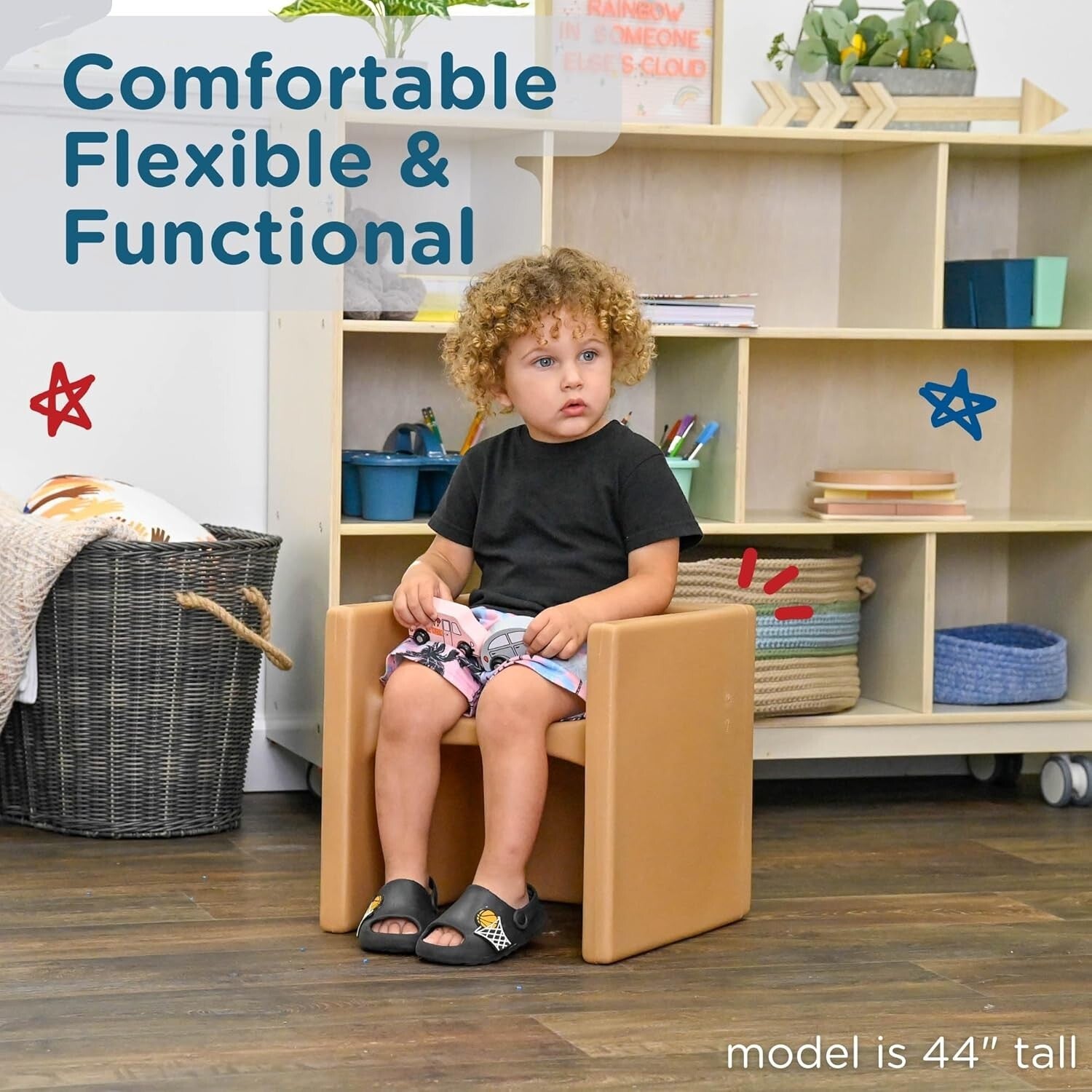 3-in-1 Cube Chairs Set for Kids - Fun, Durable & Ergonomic Classroom Seating