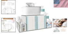 Load image into Gallery viewer, Spacious Diaper Storage Caddy - Ideal for Baby Essentials, Stylish &amp; Practical