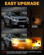 Load image into Gallery viewer, Amber Yellow LED 1157, 600% Brighter Turn Signal with Built-in Resistor System