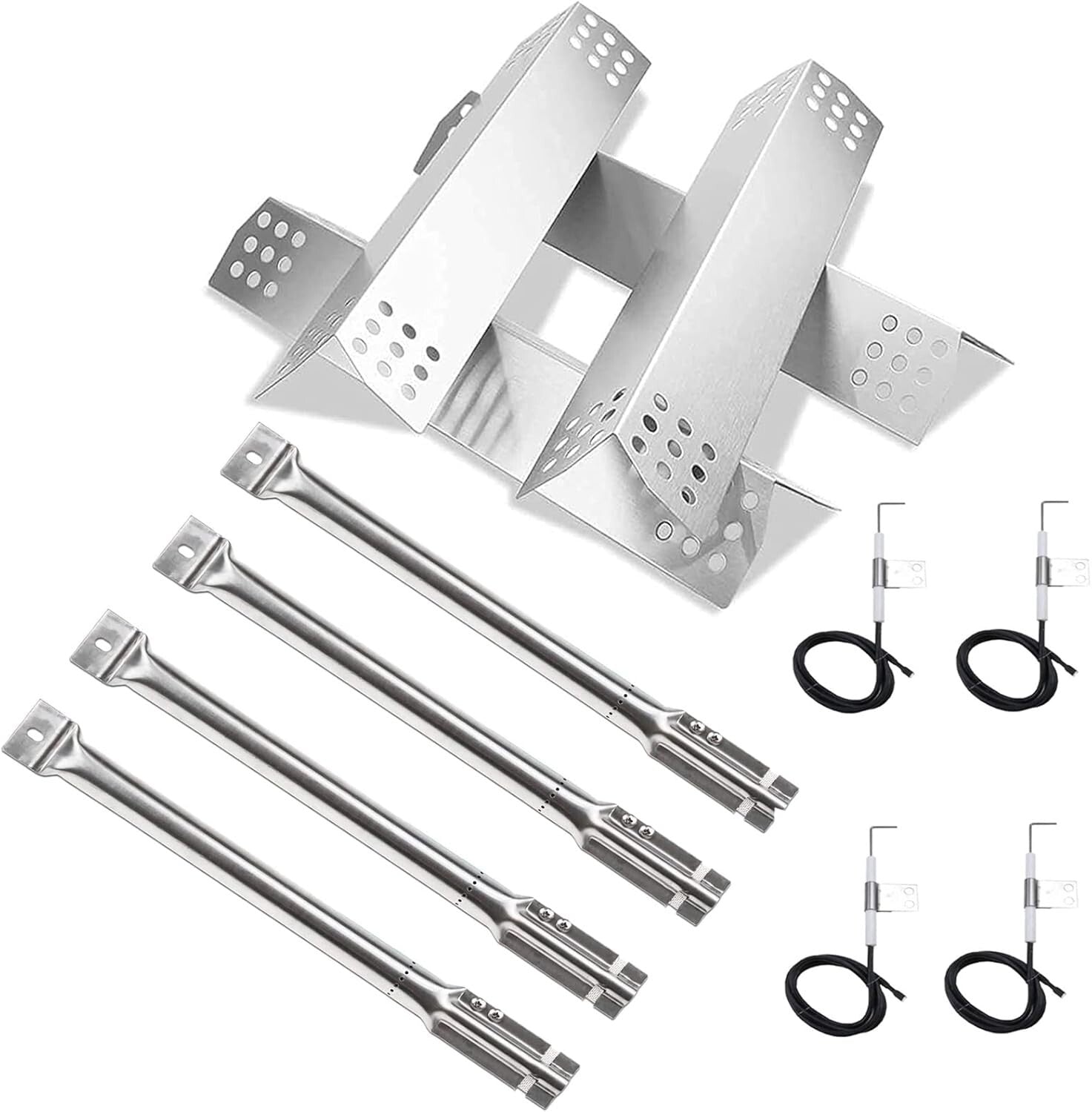 Master Forge Grill Replacement Parts - Stainless Steel Burners & Heat Plates