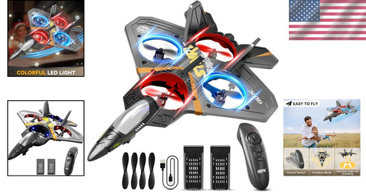 Durable V17 Remote Control Airplane - Aerial Stunts & Easy Controls for All Ages