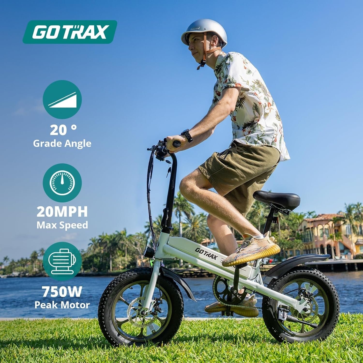 Eco-Friendly 16x3.0 Electric Bike with 25-Mile Range, Perfect for Teens & Adults