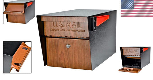 Elegant Locking Mailbox with Concealed Outgoing Clip & Vandal-Resistant Features