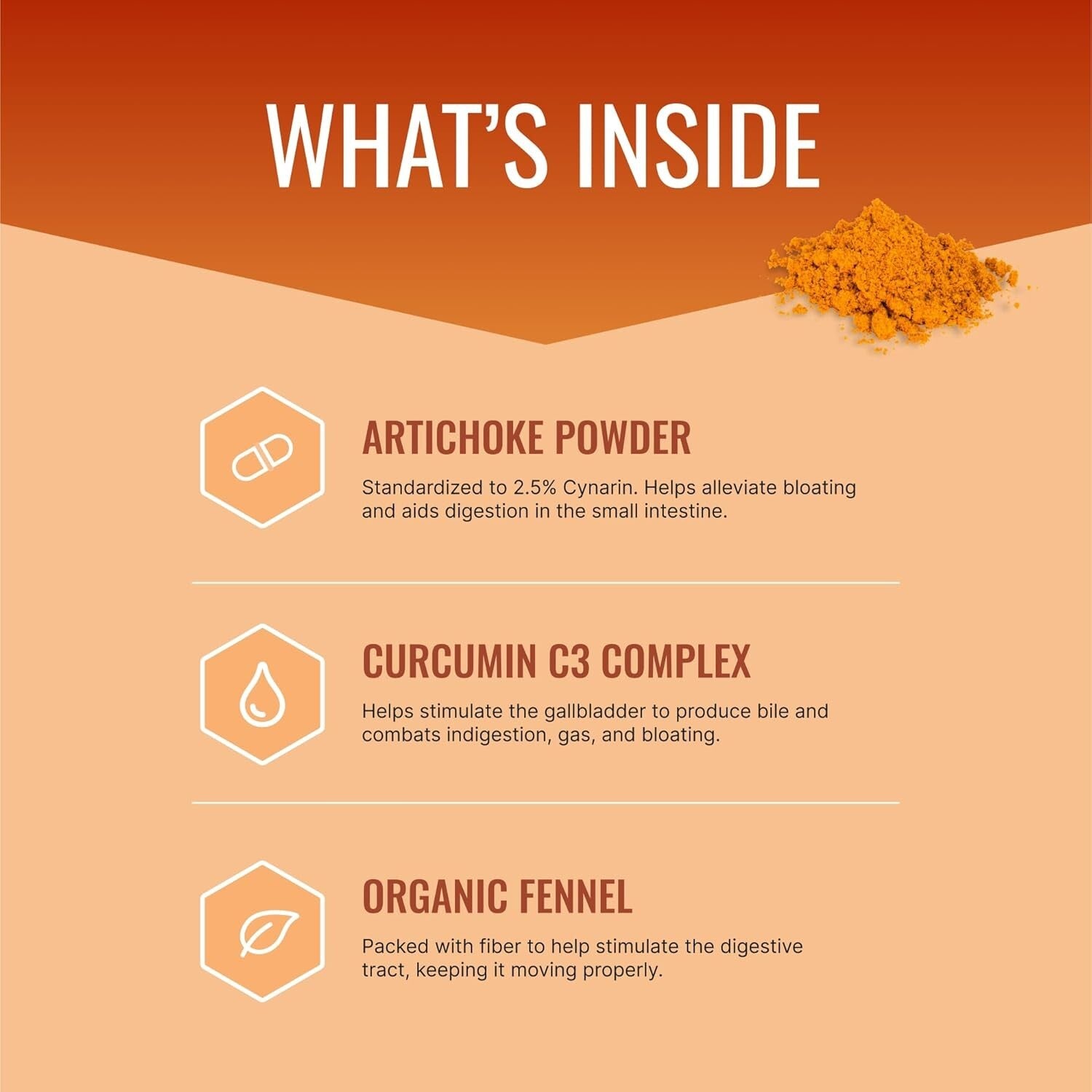 Digestive Harmony: Vegan Capsules for Gas Relief - 120 Count - Stress Support