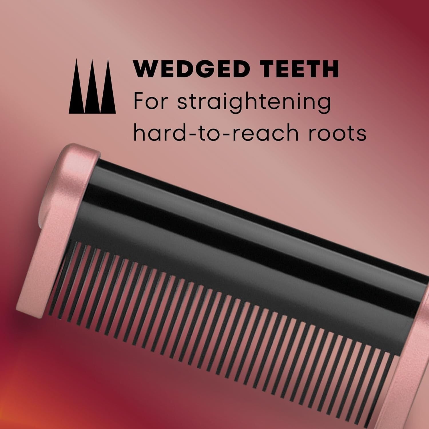 Ultimate Rose Gold Pressing Comb with Ergonomic Design for Natural Hair