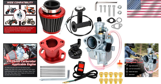Performance VM22 Carburetor with Accessories for 212cc, 224cc, and 196cc Engines