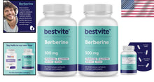 Load image into Gallery viewer, GMP Certified Berberine 500mg - 240 Vegan Capsules, No Fillers or Flow Agents