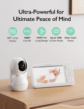 Load image into Gallery viewer, Infrared Night Vision Baby Monitor with ECO Mode and VOX Alerts for Parents