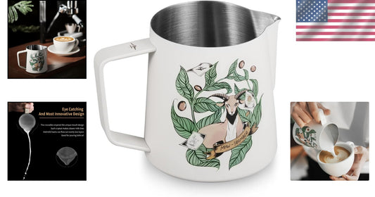 20-Ounce Espresso Frothing Pitcher - Ergonomic Design for Coffee Perfection